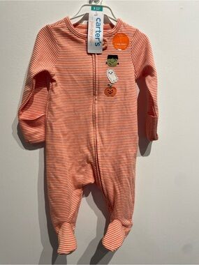 Carter's Just One You Baby Halloween Sleep N' Play Orange 3 Months NWT